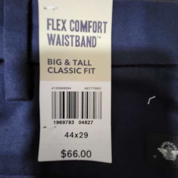 Dockers Navy Flex Comfort Classic Fit Pants 44x29 NWT - Picture 6 of 8